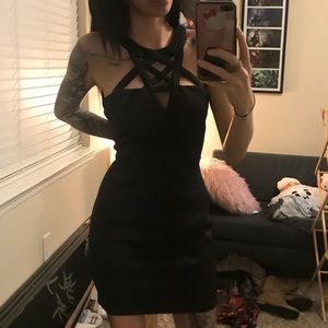 Little black dress - pentagram top